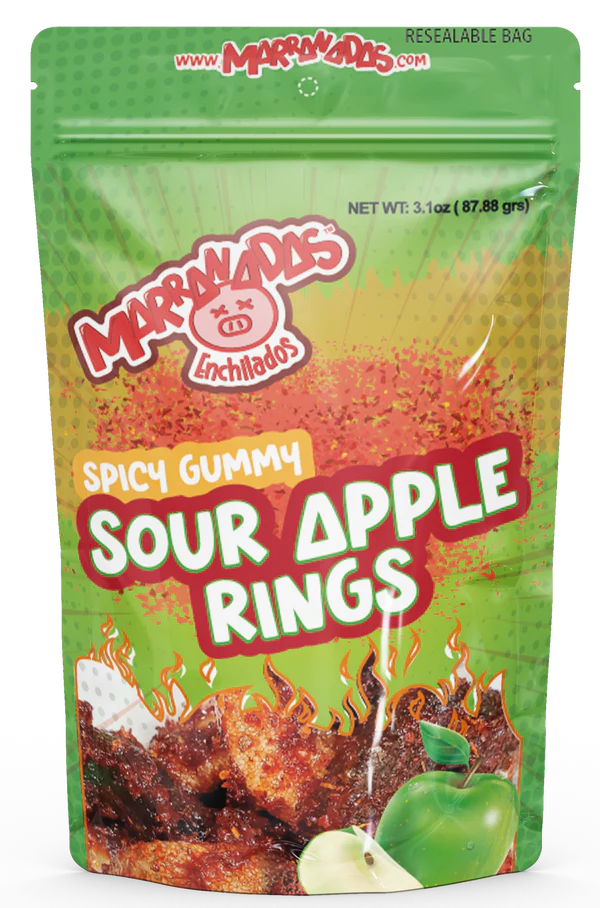 BOLSITA SPICY GUMMY SOUR APPLE RINGS
