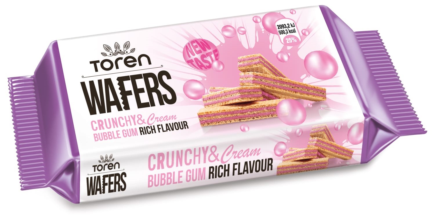 TOREN WAFERS BUBBLE GUM CREAM WAFER