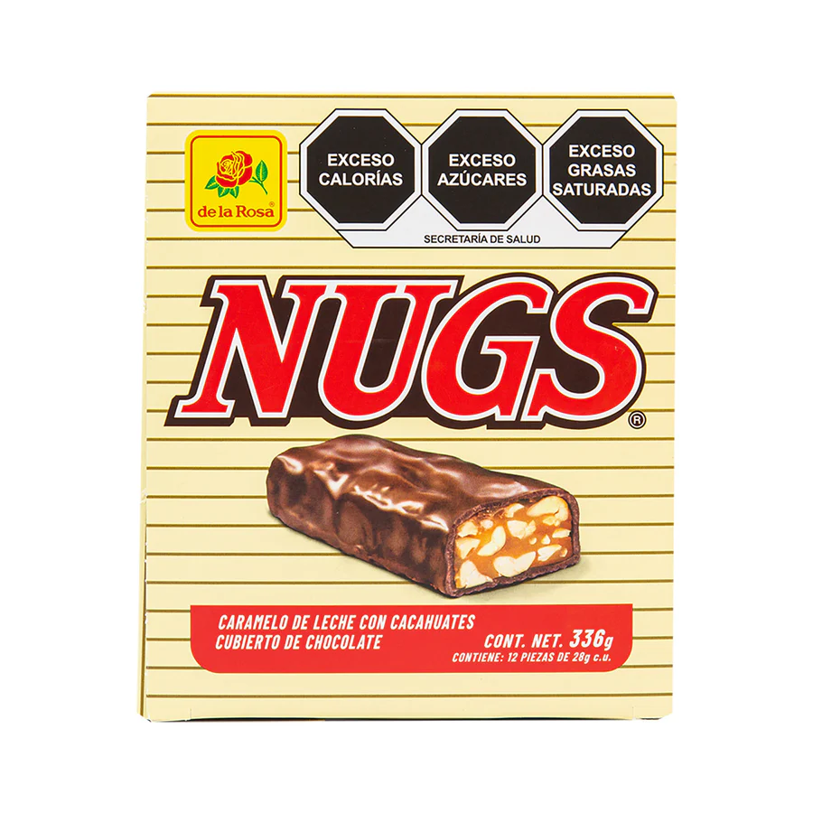 NUGS -MILK CHOCOLATE  TOFFEE AND PEANUT BAR