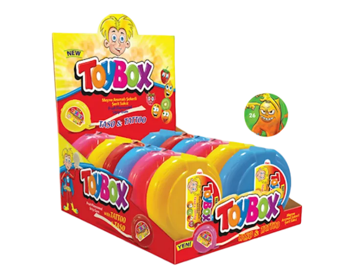 TOYBOX STRIP GUM FRUIT FLAVOURED