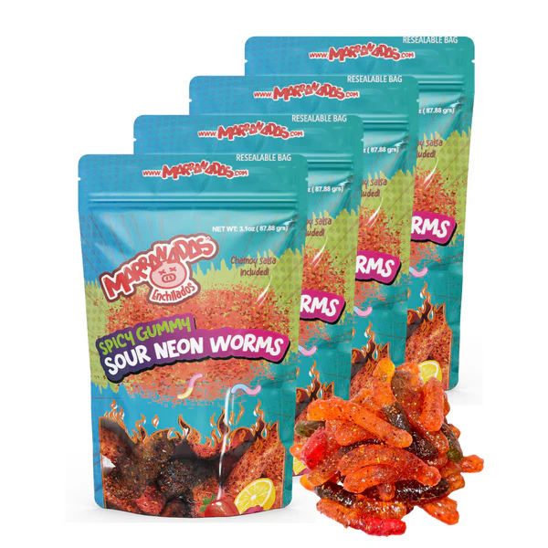 BOLSITA SPICY GUMMY SOUR NEON WORMS