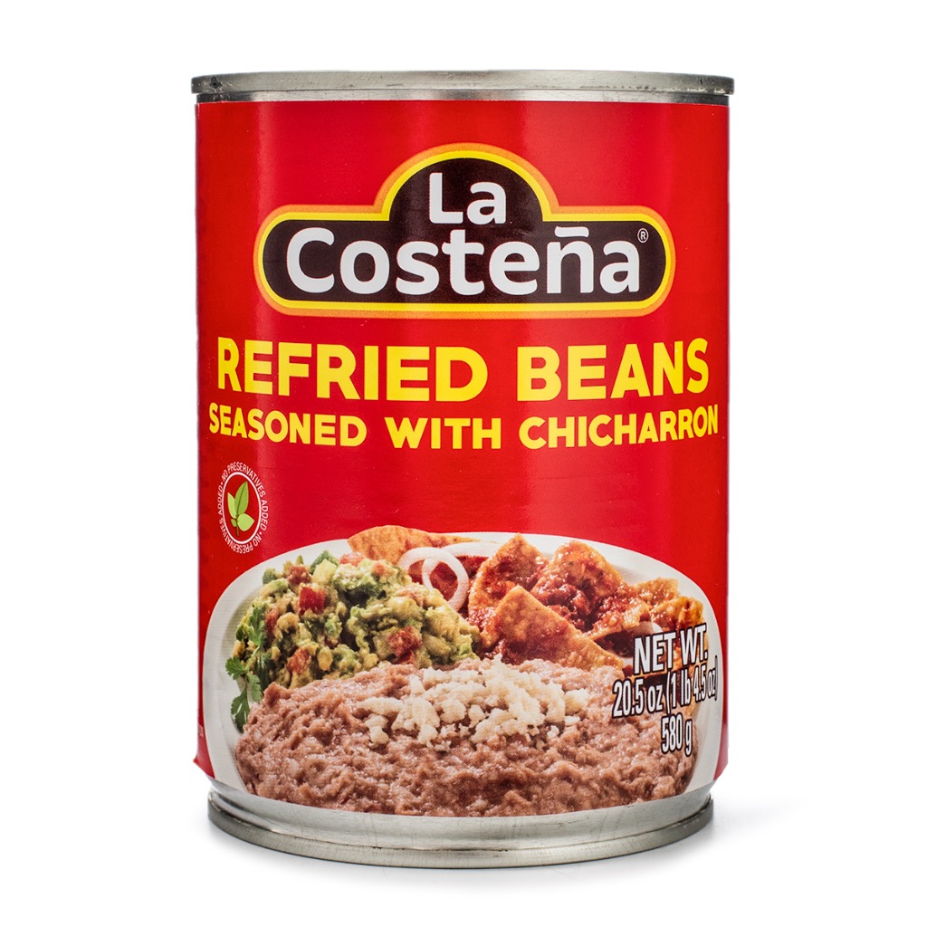 REFRIED BEANS W/ CHICHARRON 20.5 OZ