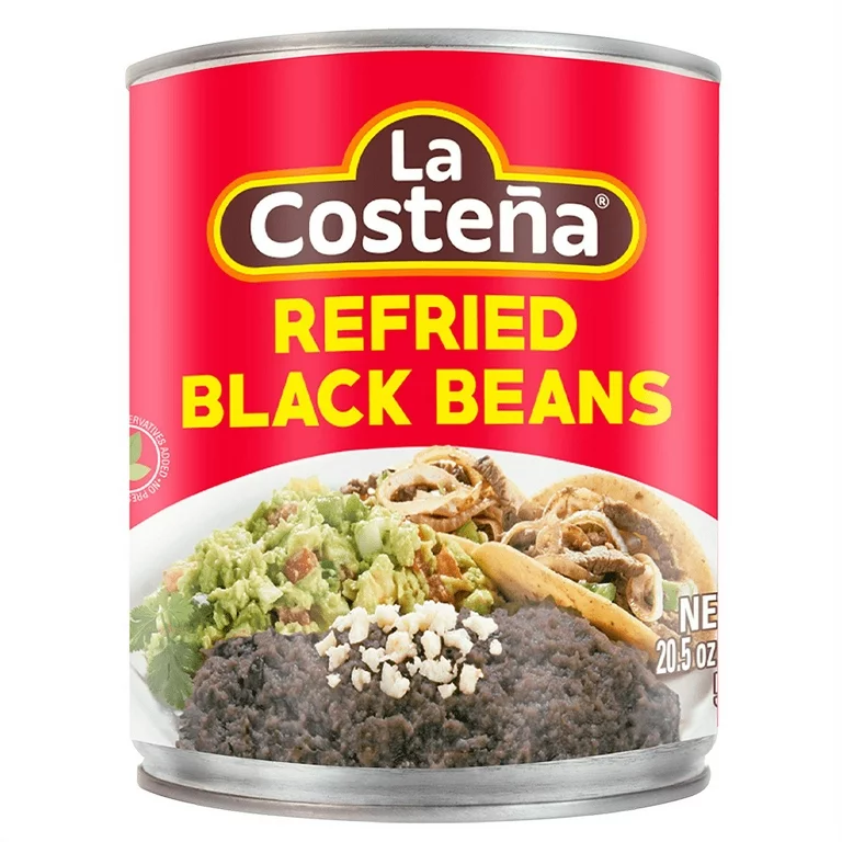 REFRIED BLACK BEANS 20 OZ
